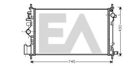 ElectroAuto 31R54224 - RADIADOR->APLICACION ORIGINAL OPEL