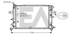 ElectroAuto 31R54240 - RADIADOR->APLICACION ORIGINAL OPEL