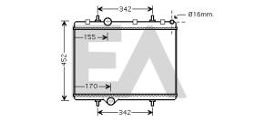ElectroAuto 31R55047 - RADIADOR AGUA PEUGEOT