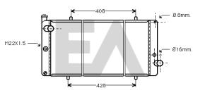 ElectroAuto 31R55069 - RADIADOR->APLICACION ORIGINAL LADA