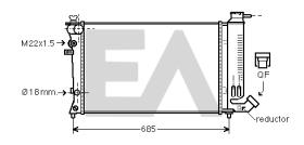 ElectroAuto 31R55077 - RADIADOR->APLICACION ORIGINAL CITRO