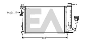 ElectroAuto 31R55078 - RADIADOR->APLICACION ORIGINAL CITRO