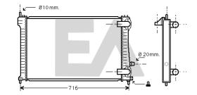 ElectroAuto 31R55086 - RADIADOR->APLICACION ORIGINAL PEUGE