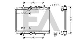 ElectroAuto 31R55090 - RADIADOR->APLICACION ORIGINAL CITRO