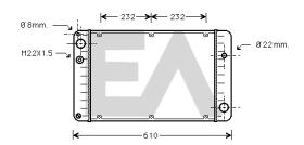 ElectroAuto 31R58003 - RADIADOR->APLICACION ORIGINAL PORSC