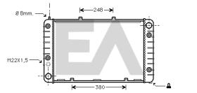 ElectroAuto 31R58005 - RADIADOR->APLICACION ORIGINAL PORSC