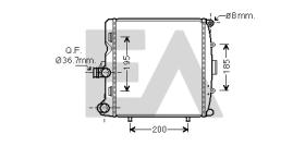 ElectroAuto 31R58015 - RADIADOR->APLICACION ORIGINAL PORSC