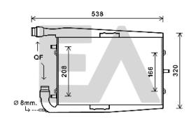 ElectroAuto 31R58017 - RADIADOR->APLICACION ORIGINAL PORSC