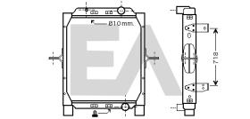 ElectroAuto 31R59026 - RADIADOR AGUA RENAULT INDUSTRIAL