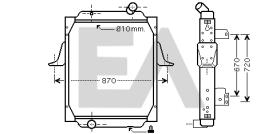 ElectroAuto 31R59028 - RADIADOR AGUA RENAULT INDUSTRIAL