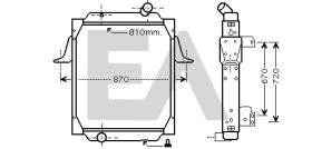 ElectroAuto 31R59029 - RADIADOR AGUA RENAULT INDUSTRIAL