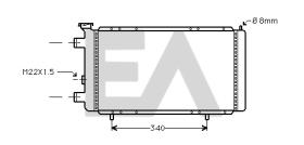 ElectroAuto 31R60012 - RADIADOR->APLICACION ORIGINAL RENAU