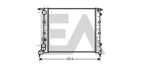 ElectroAuto 31R60016 - RADIADOR AGUA RENAULT