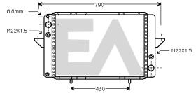 ElectroAuto 31R60023 - RADIADOR->APLICACION ORIGINAL RENAU