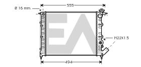 ElectroAuto 31R60032 - RADIADOR->APLICACION ORIGINAL RENAU