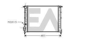 ElectroAuto 31R60034 - RADIADOR AGUA RENAULT