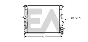 ElectroAuto 31R60035 - RADIADOR AGUA RENAULT