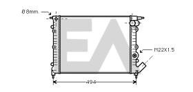 ElectroAuto 31R60040 - RADIADOR->APLICACION ORIGINAL RENAU