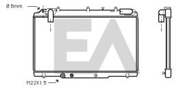  31R60055 - RADIADOR->APLICACION ORIGINAL RENAU