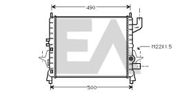 ElectroAuto 31R60115 - RADIADOR->APLICACION ORIGINAL RENAU