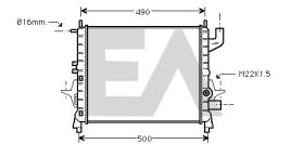 ElectroAuto 31R60119 - RADIADOR->APLICACION ORIGINAL RENAU