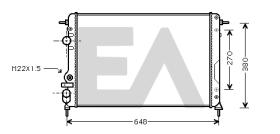 ElectroAuto 31R60121 - RADIADOR->APLICACION ORIGINAL RENAU