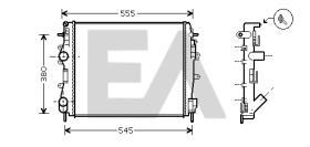 ElectroAuto 31R60140 - RADIADOR->APLICACION ORIGINAL NISSA