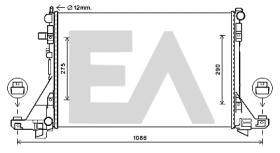 ElectroAuto 31R60162 - RADIADOR->APLICACION ORIGINAL NISSA