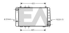 ElectroAuto 31R61002 - RADIADOR->APLICACION ORIGINAL SKODA