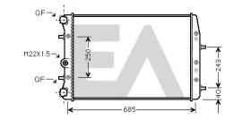 ElectroAuto 31R61005 - RADIADOR->APLICACION ORIGINAL SEAT