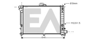 ElectroAuto 31R62008 - RADIADOR->APLICACION ORIGINAL SAAB