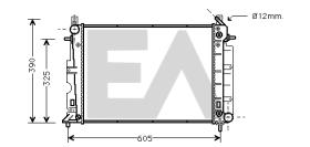 ElectroAuto 31R62013 - RADIADOR->APLICACION ORIGINAL SAAB