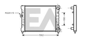 ElectroAuto 31R67011 - RADIADOR->APLICACION ORIGINAL SEAT