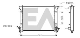 ElectroAuto 31R67012 - RADIADOR->APLICACION ORIGINAL SEAT