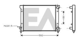 ElectroAuto 31R67015 - RADIADOR->APLICACION ORIGINAL SEAT