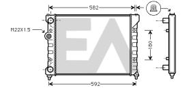 ElectroAuto 31R67016 - RADIADOR->APLICACION ORIGINAL SEAT