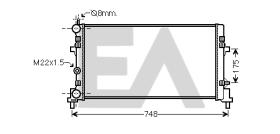 ElectroAuto 31R67017 - RADIADOR AGUA VOLKSWAGEN