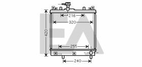 ElectroAuto 31R69043 - RADIADOR->APLICACION ORIGINAL SUZUK