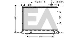 ElectroAuto 31R69073 - RADIADOR AGUA SUZUKI