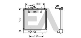 ElectroAuto 31R69077 - RADIADOR->APLICACION ORIGINAL SUZUK