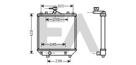 ElectroAuto 31R69078 - RADIADOR->APLICACION ORIGINAL SUBAR