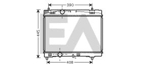 ElectroAuto 31R71005 - RADIADOR->APLICACION ORIGINAL TOYOT