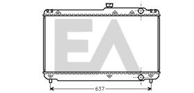 ElectroAuto 31R71022 - RADIADOR->APLICACION ORIGINAL TOYOT