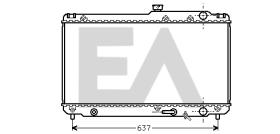 ElectroAuto 31R71091 - RADIADOR->APLICACION ORIGINAL TOYOT