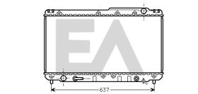 ElectroAuto 31R71110 - RADIADOR->APLICACION ORIGINAL LEXUS