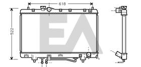 ElectroAuto 31R71121 - RADIADOR->APLICACION ORIGINAL TOYOT