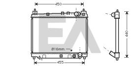 ElectroAuto 31R71127 - RADIADOR->APLICACION ORIGINAL TOYOT