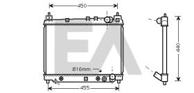 ElectroAuto 31R71128 - RADIADOR->APLICACION ORIGINAL TOYOT