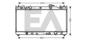 ElectroAuto 31R71134 - RADIADOR->APLICACION ORIGINAL TOYOT