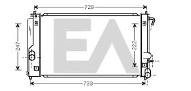 ElectroAuto 31R71142 - RADIADOR->APLICACION ORIGINAL TOYOT